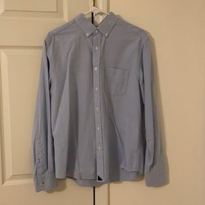 Untuckit light blue button down